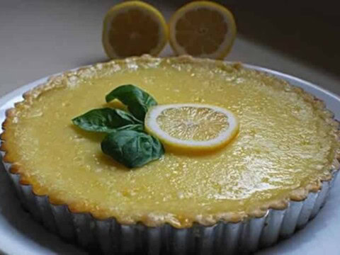 Tarte au citron et basilic au thermomix
