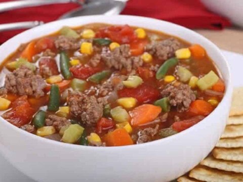 soupe de legumes viande hachee thermomix