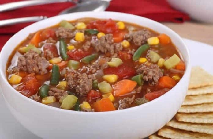 soupe de legumes viande hachee thermomix