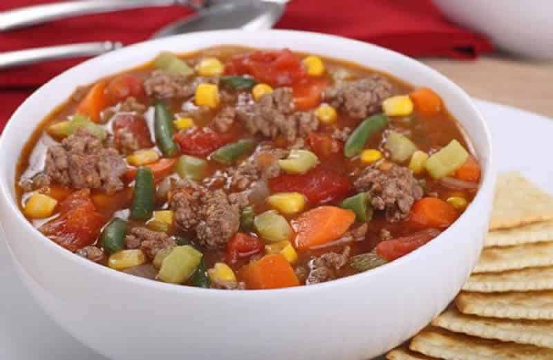 soupe de legumes viande hachee thermomix