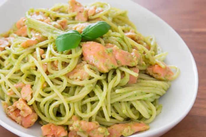 spaghettis au saumon cookeo