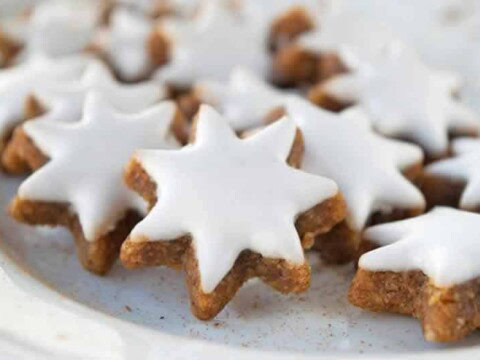 zimtsterne - biscuits avec glaçage au thermomix
