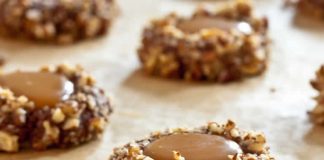 Biscuits au pacanes et caramel