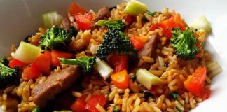 Boeuf bourguignon au riz et légumes cookeo