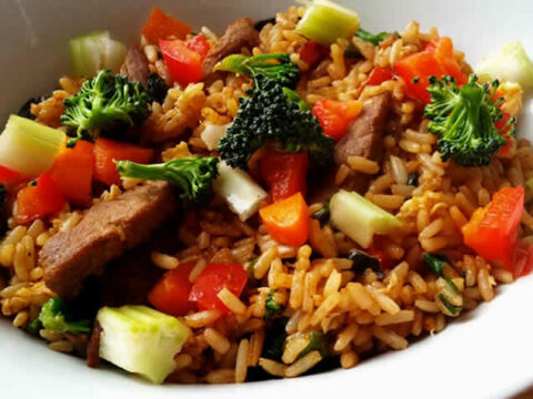 Boeuf bourguignon au riz et légumes cookeo