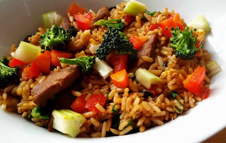 Boeuf bourguignon au riz et légumes cookeo