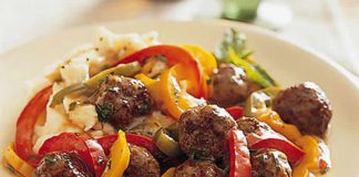 Boulettes de bœuf aux poivrons cookeo