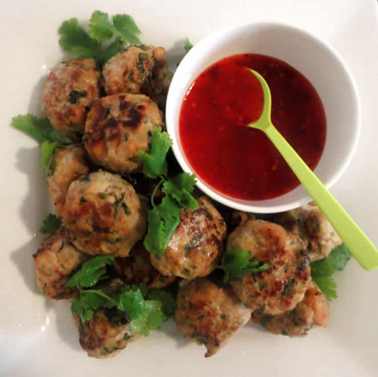 Boulettes de poulet Thai au thermomix