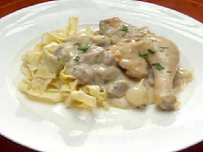 Coquelet aux champignons cookeo