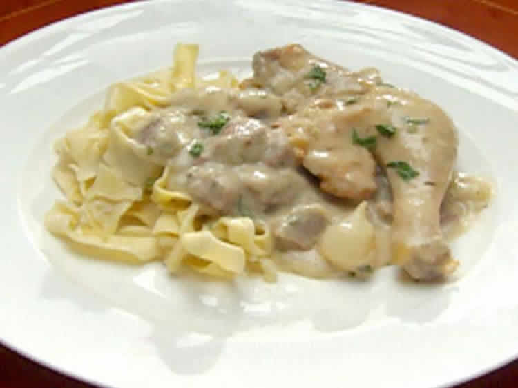 Coquelet aux champignons cookeo