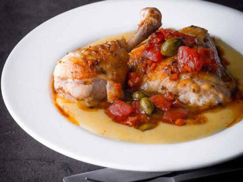 Cuisses de poulet aux tomates et capres cookeo