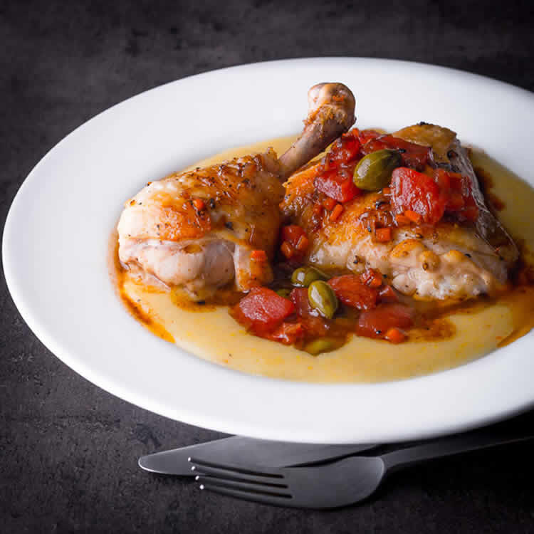 Cuisses de poulet aux tomates et capres cookeo