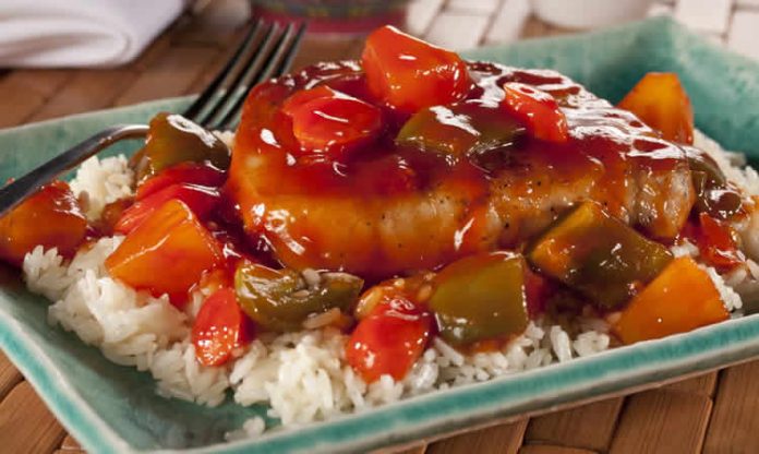 Côtelettes de porc au carottes et poivrons cookeo