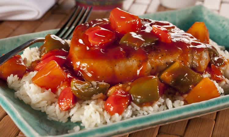 Côtelettes de porc au carottes et poivrons cookeo