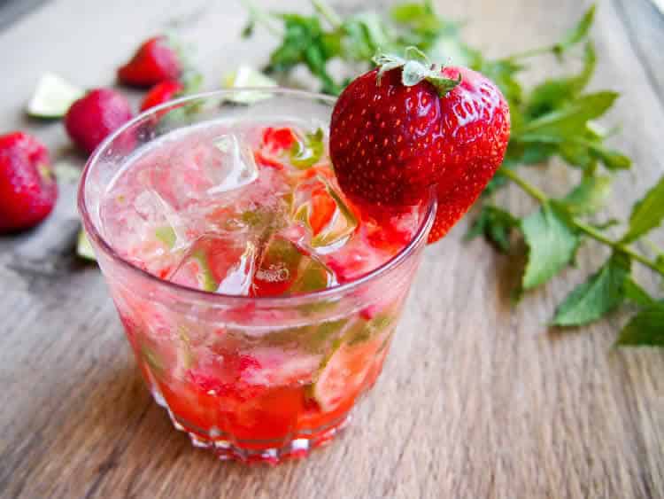 Mojito à la fraise