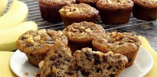Muffins au banane et chocolat au thermomix
