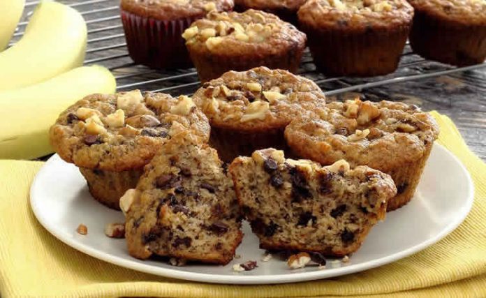 Muffins au banane et chocolat au thermomix