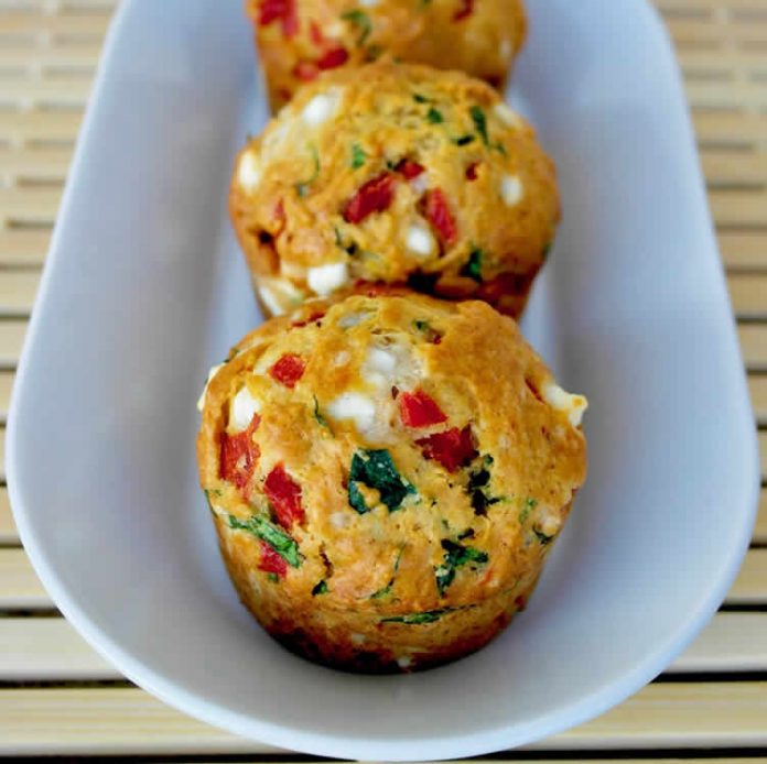 muffin poivron - muffins courgettes poivrons