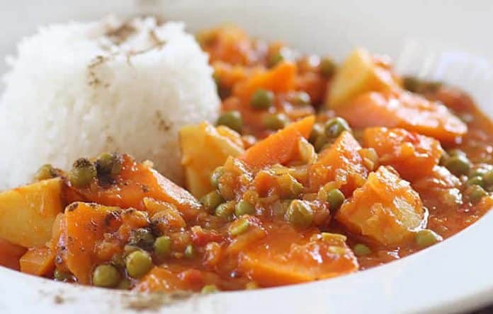 Petits pois aux carottes et pommes de terre cookeo