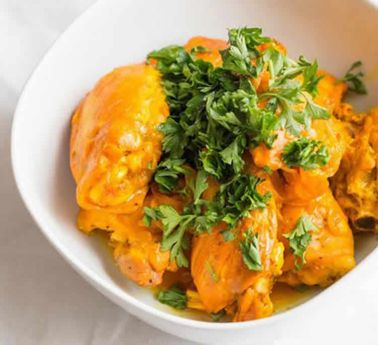 Poulet à la sauce safran cookeo