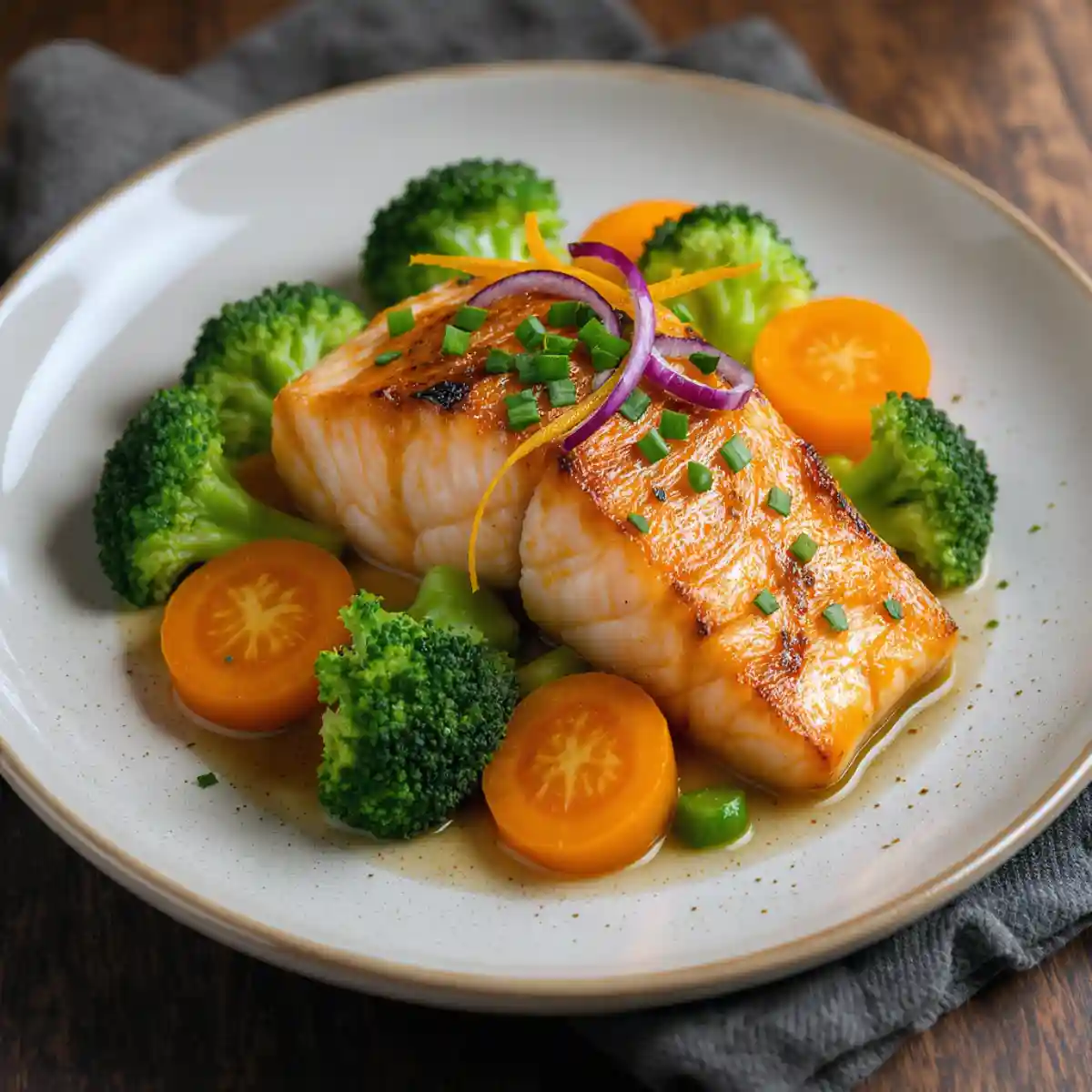 Saumon aux Légumes et Citron au Cookeo