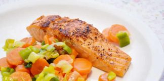 Saumon aux carottes et poireau cookeo