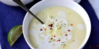 Soupe froide de noix de coco au thermomix