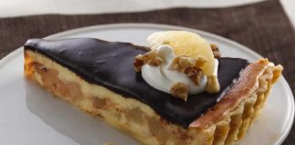 Tarte aux poires et chocolat