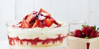 Tiramisu aux fraises