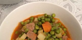 Viande aux petits pois et carottes cookeo