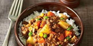 Viande hachée au légumes de terre cookeo