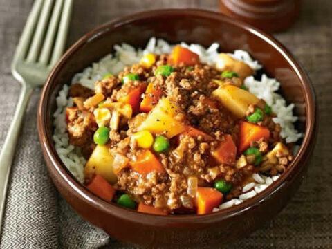 Viande hachée au légumes de terre cookeo