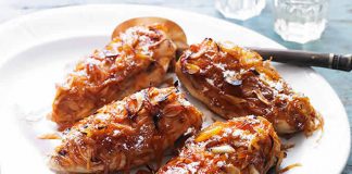 poulet caramélisé aux oignons