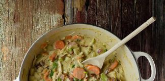 poulet crémeux aux pommes de terre et bacon