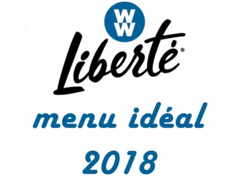 Weight Watchers Liberté 2018 - votre menu idéal