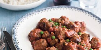 Boulettes de viande aux petits pois et carotte cookeo