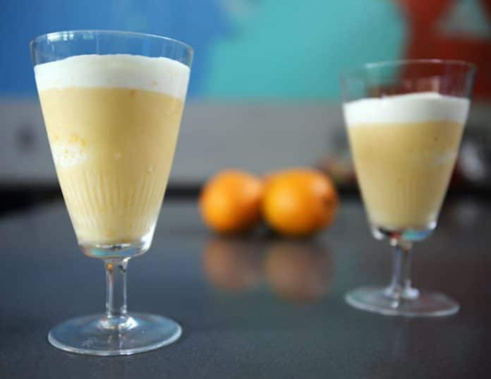 Cocktail orange et lait au thermomix