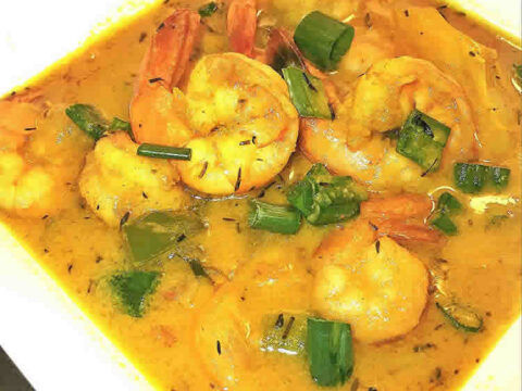 Crevettes au curry et lait de coco cookeo