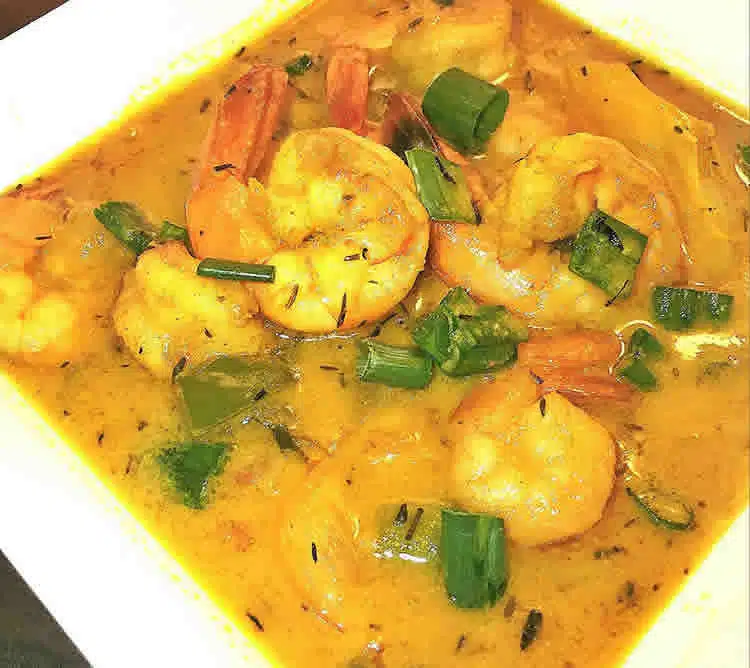 Crevettes au curry et lait de coco cookeo
