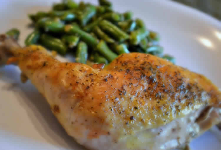 Cuisses poulet et haricots verts cookeo