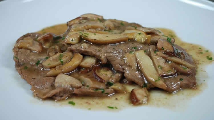 Escalopes aux champignons cookeo