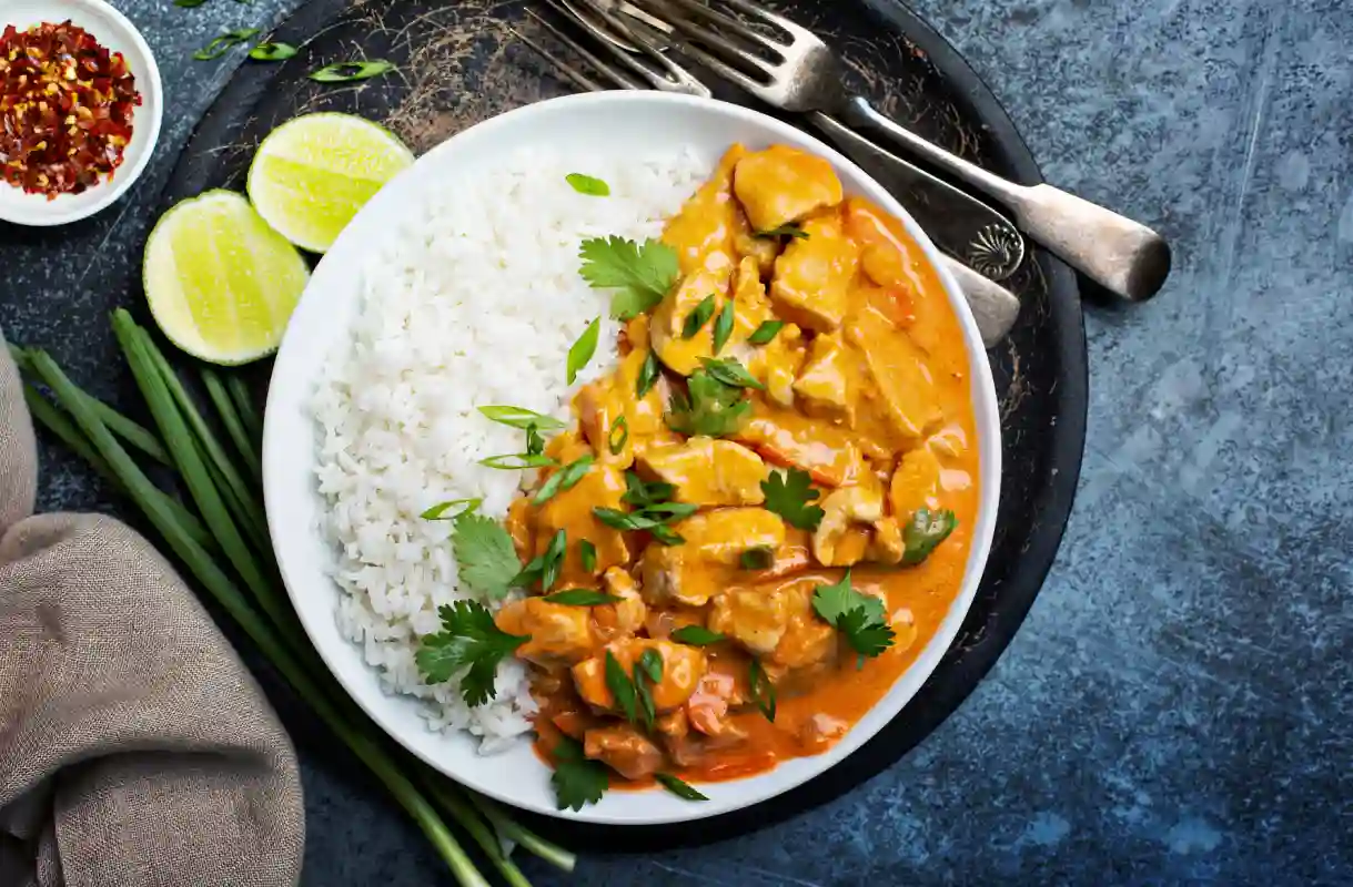 Poulet au curry et lait de coco cookeo