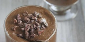 Pudding au chocolat miel et chia au thermomix