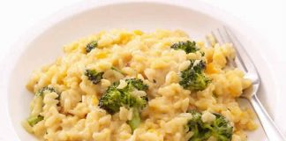 Risotto au brocoli et cheddar cookeo