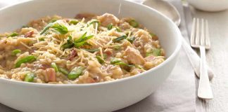 Risotto au poulet et aux asperges au thermomix