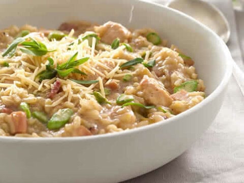 Risotto au poulet et aux asperges au thermomix