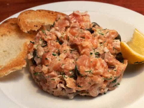 Tartare de saumon au thermomix