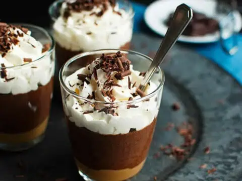 Verrines au chocolat et caramel au thermomix