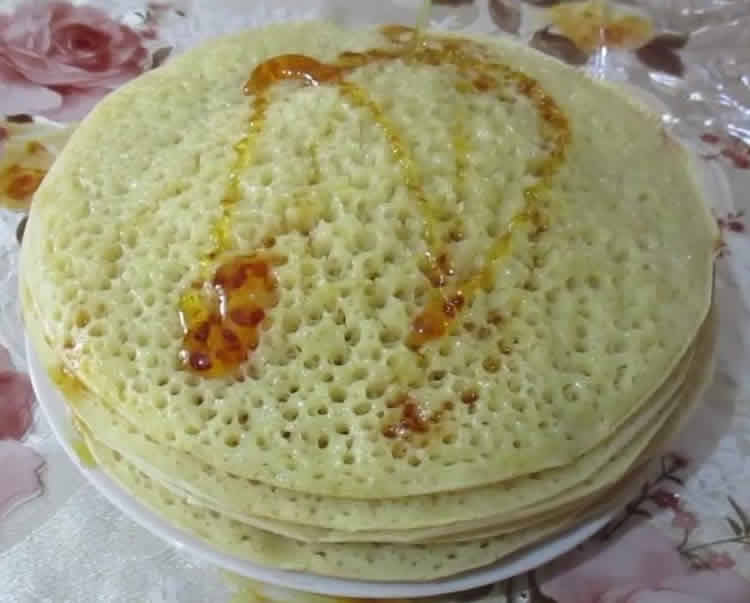 baghrir - rghayef - crêpe à 1000 trous