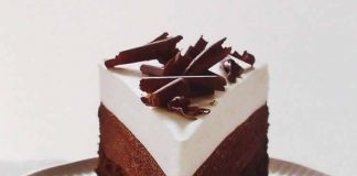 gateau au 2 chocolat noir et blanc